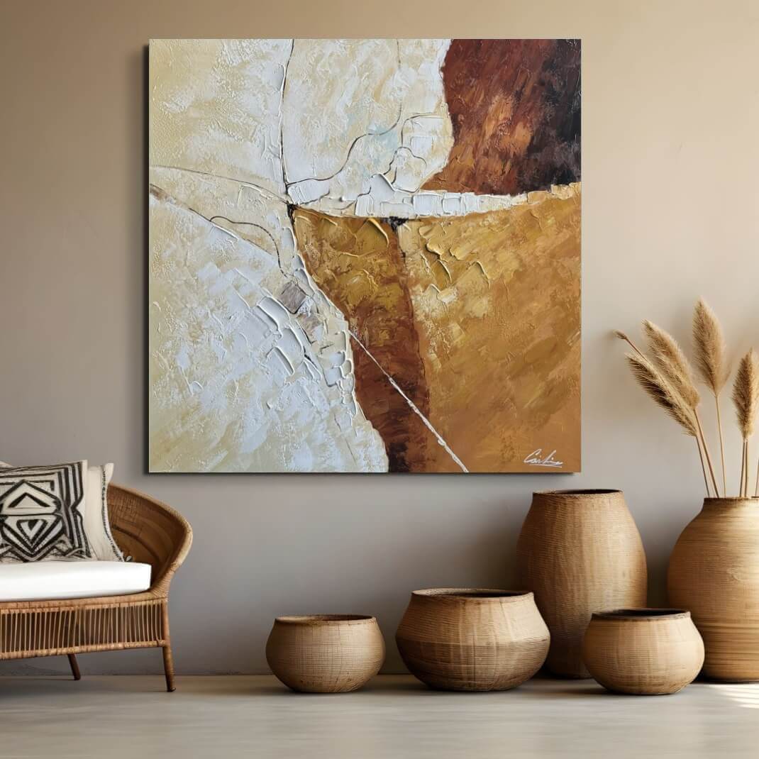 gemälde 90x90 cm (2) Gemälde | Bilder | Handgemalt | Groß | Abstrakt